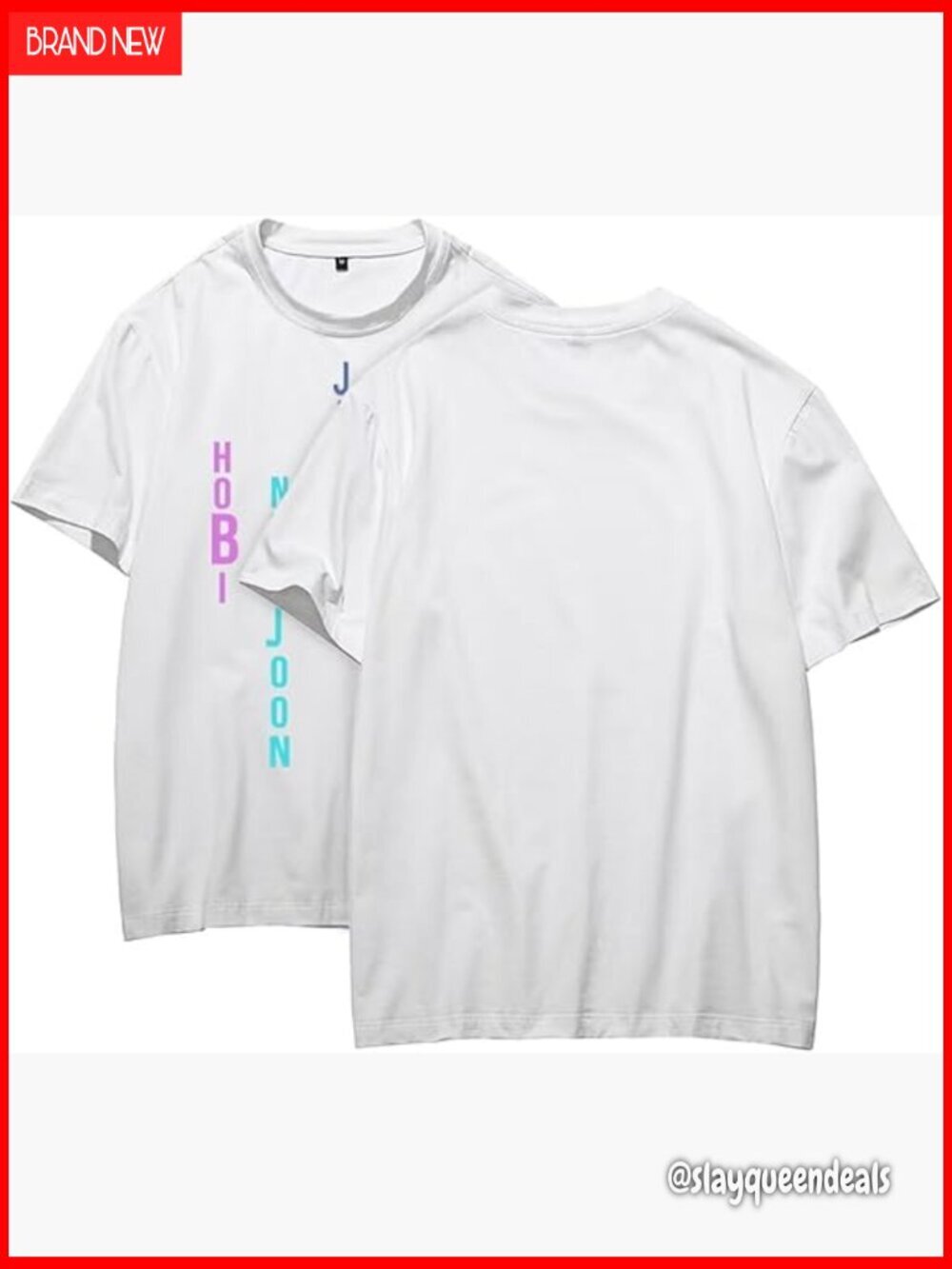 Summer Casual T-Shirt with Letter Print, Regular Fit, Cotton Polyester Blend